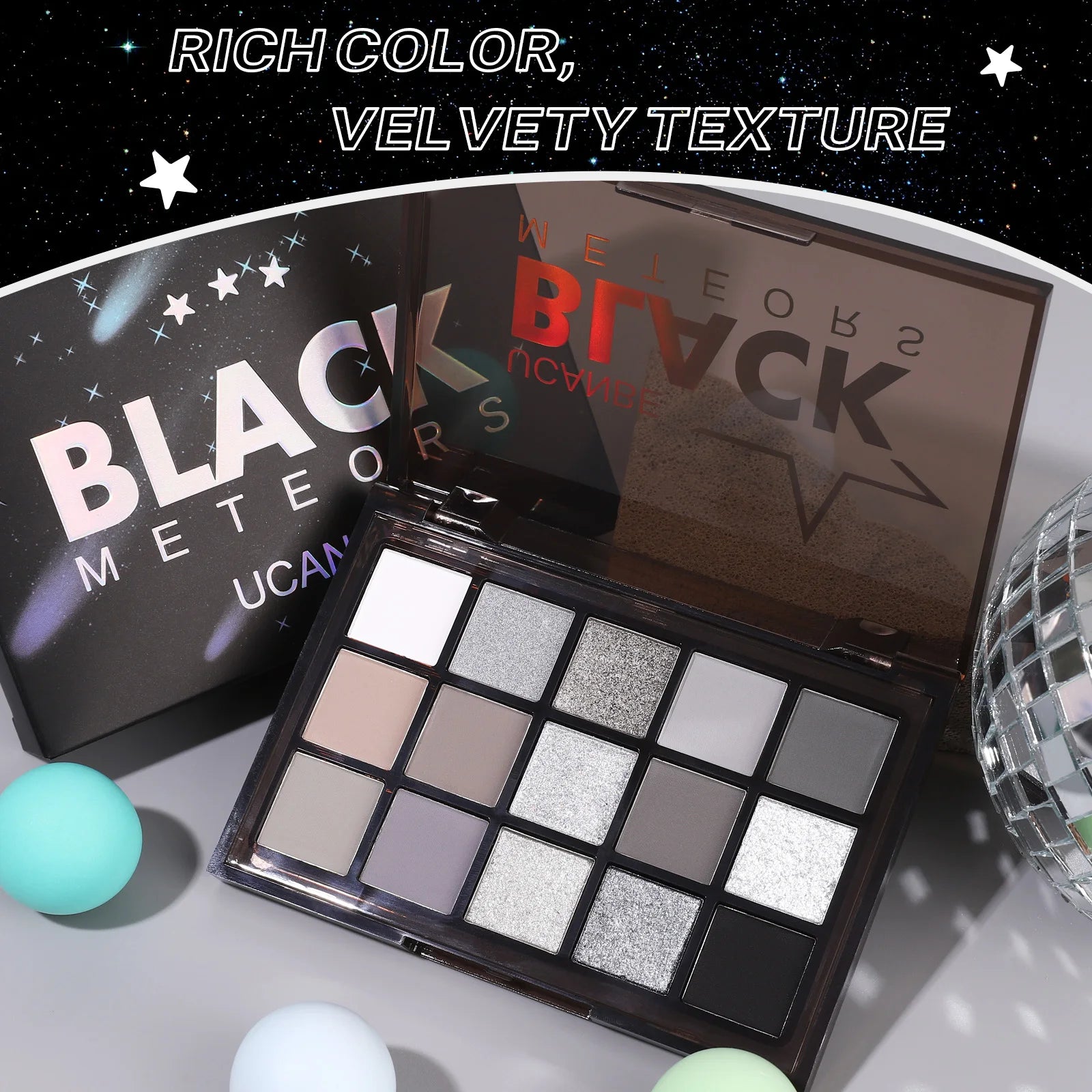 Ucanbe Black Eyeshadow Palette