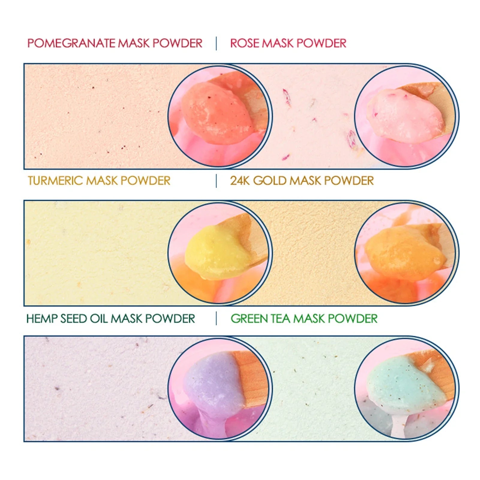 Clay Powder facial detoxification ROSE - Oferta maquillajes