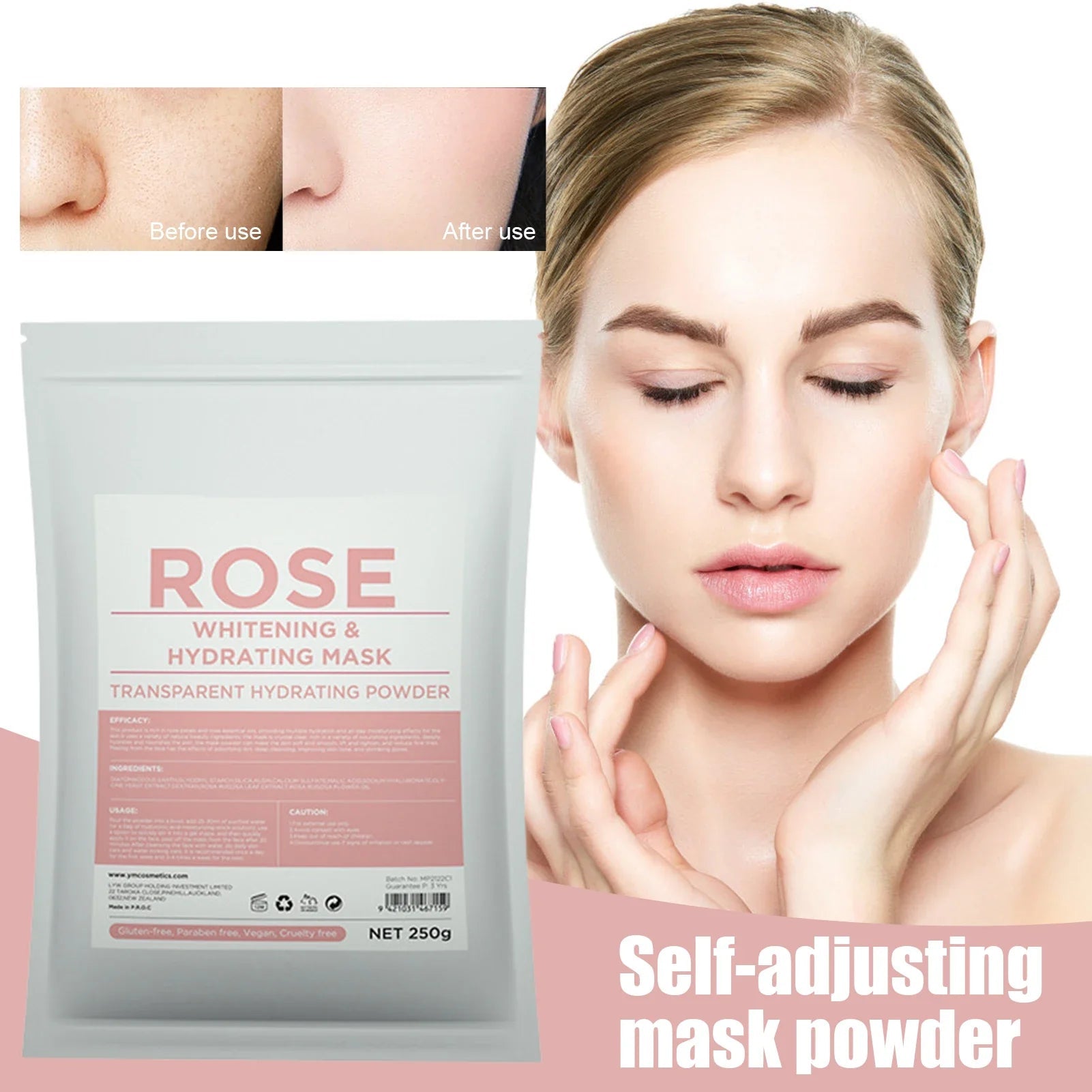 Clay Powder facial detoxification ROSE - Oferta maquillajes